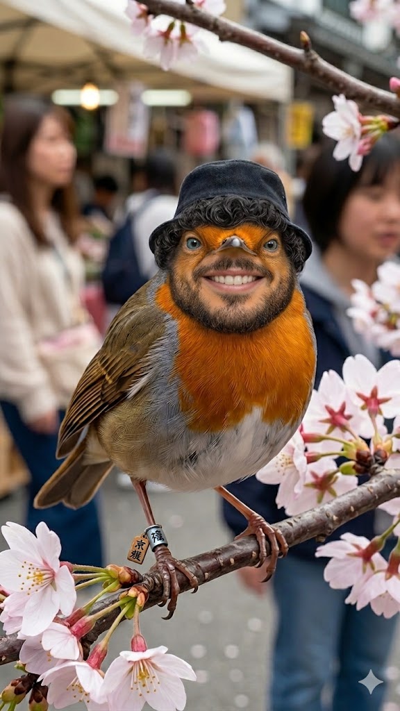 Andre Mota reimagined as a bird